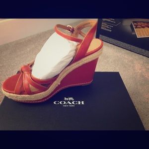 Wedge sandal coach